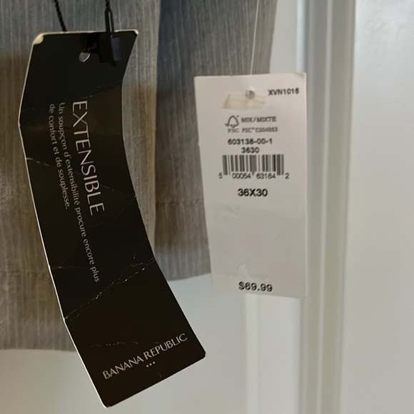 Men's Banana Republic Slim Stretch Pants Size 36x30 - Picture 5 of 11